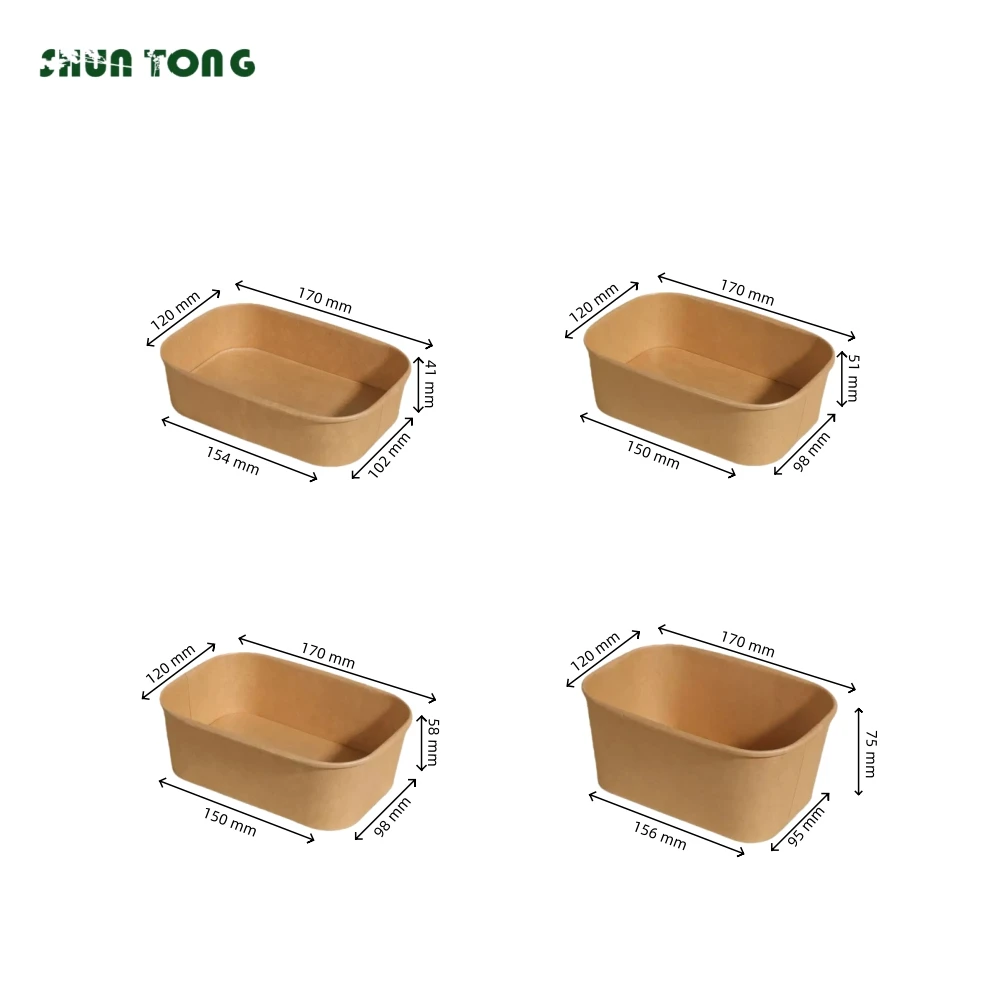 Customized Kraft Bowls With Lids Distributor Customized Kraft Bowls With Lids Distributor